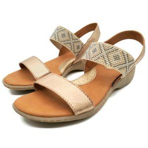 BOC Women's Size 6 Rose Gold Low Heel Sandals